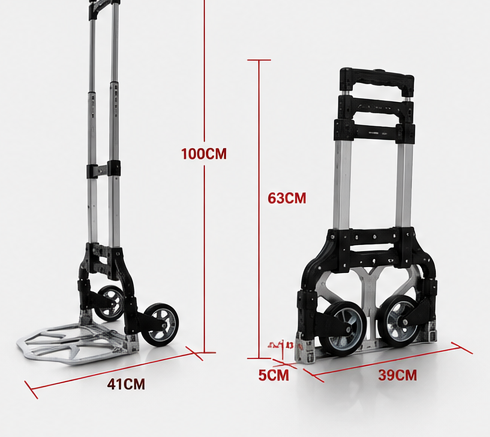 Carreta Multiusos Plegable Premium – Soporta 75 Kg de Carga Pesada