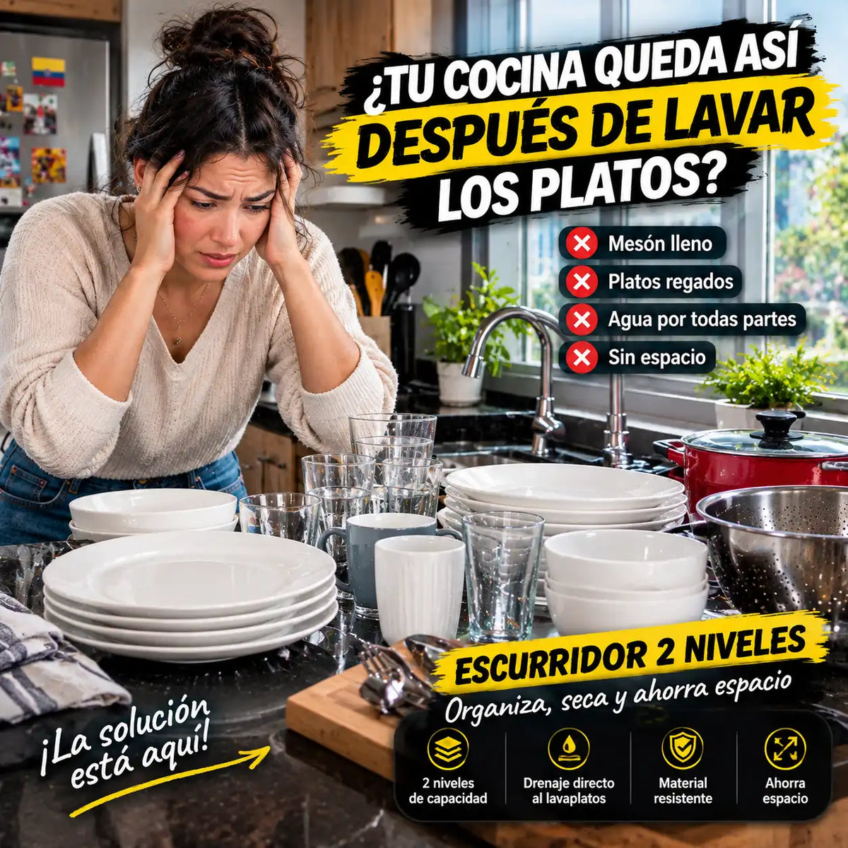 ESCURRIDOR DOS NIVELES